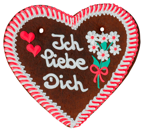 Lebkuchenherz Ich liebe Dich